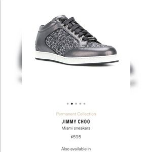 Brand new Jimmy Choo star glitter sneaker